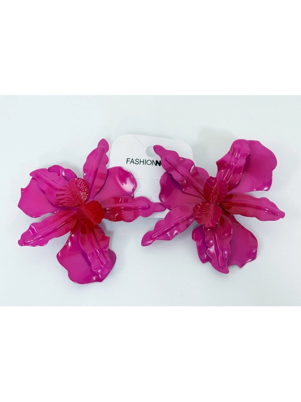 🌸🌺 Fashion Nova Women’s Hot Pink Earrings 3.2 Inches